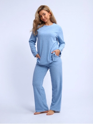 Домашний костюм "Роса" К-123 голубой